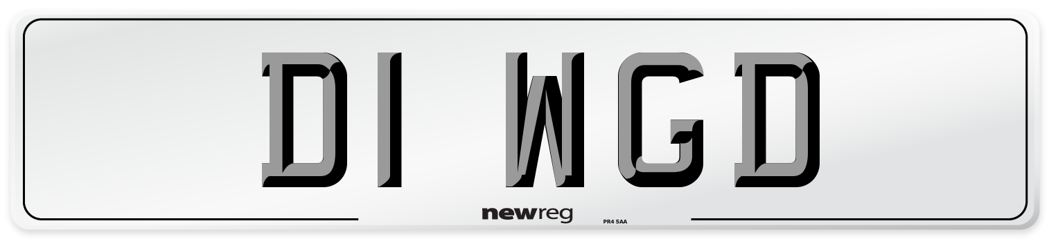 D1 WGD Number Plate from New Reg